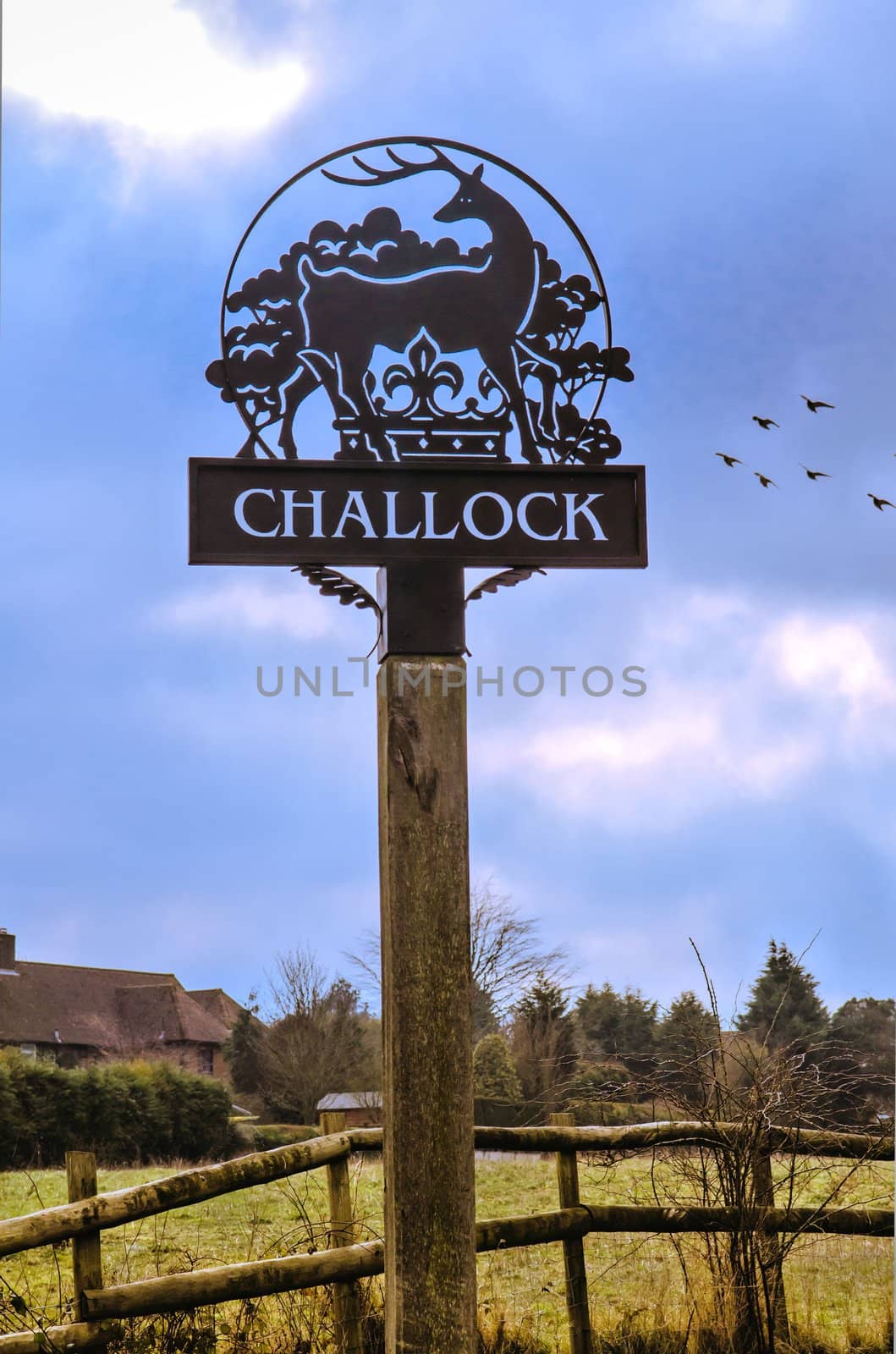 Challock village sign