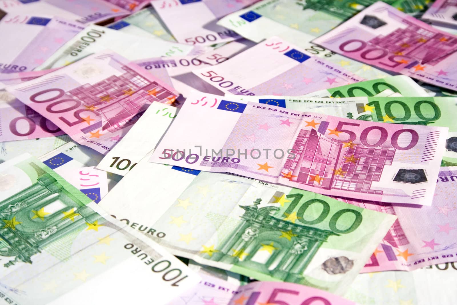 Various Euro Banknotes by winterling