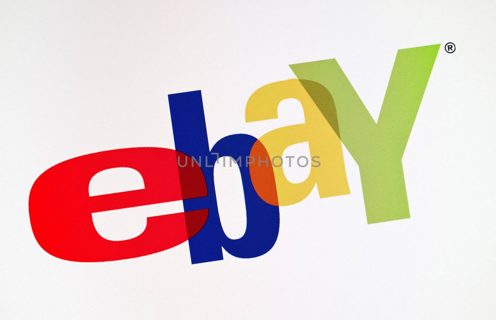 Kiev, Ukraine - December 15, 2011 - Close-up view of eBay logotype on a monitor screen. eBay Inc. is an american online auction and a shopping web site service worldwide. Founded in September 3, 1995 by Pierre Omidyar.