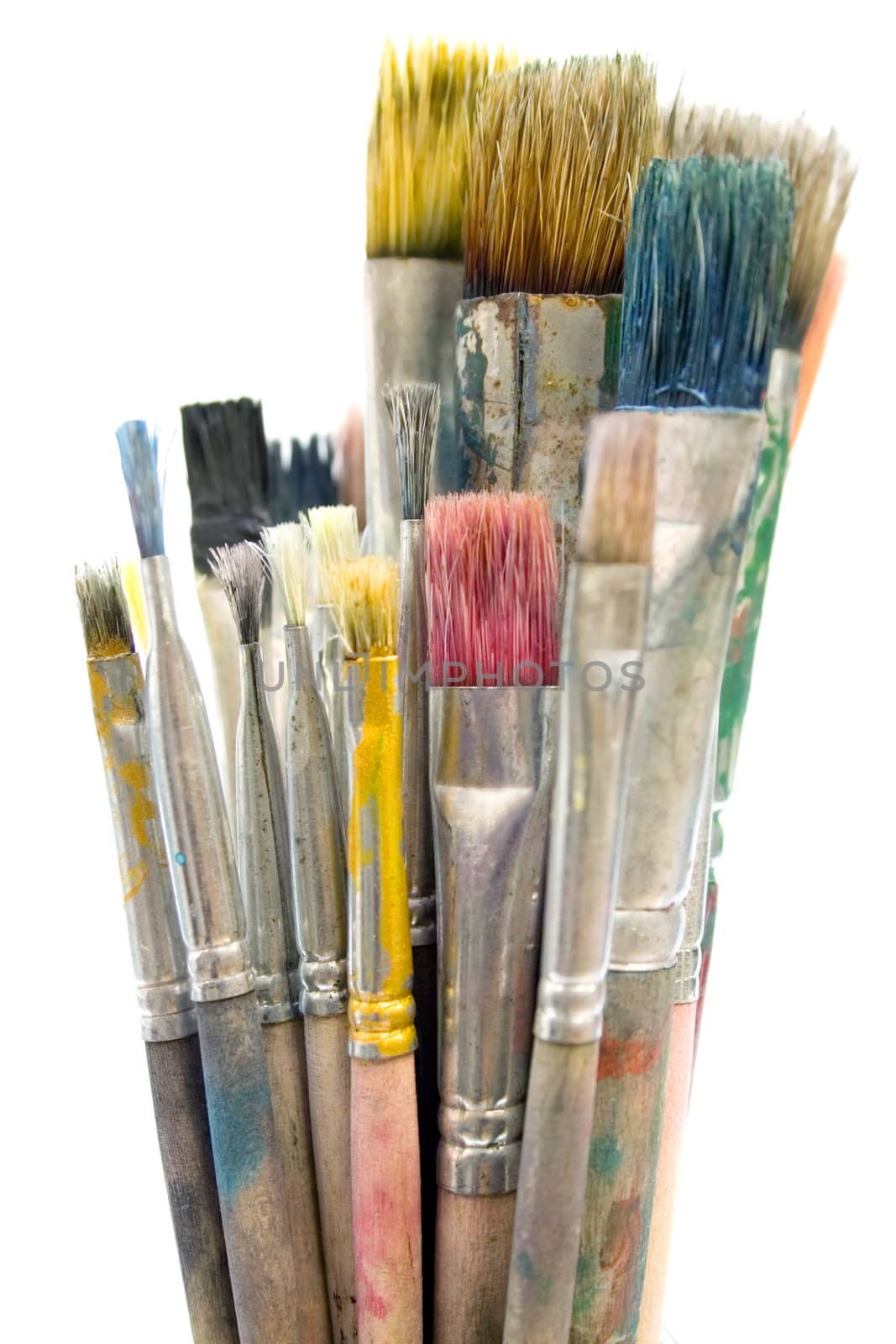 Dirty Paintbrushes by winterling