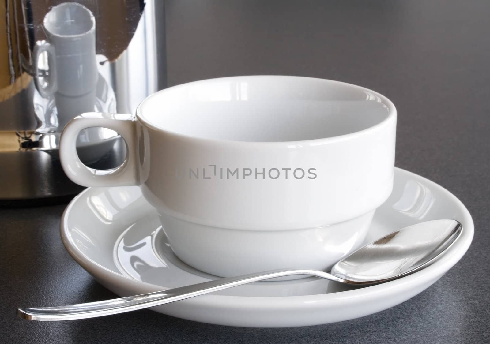 Empty Cup and Coffee Pot by winterling