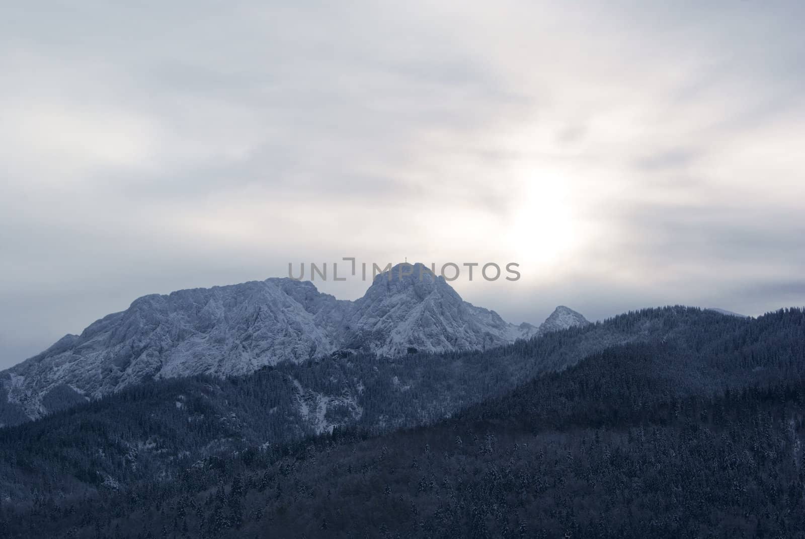 Tatra Mountains in the evening