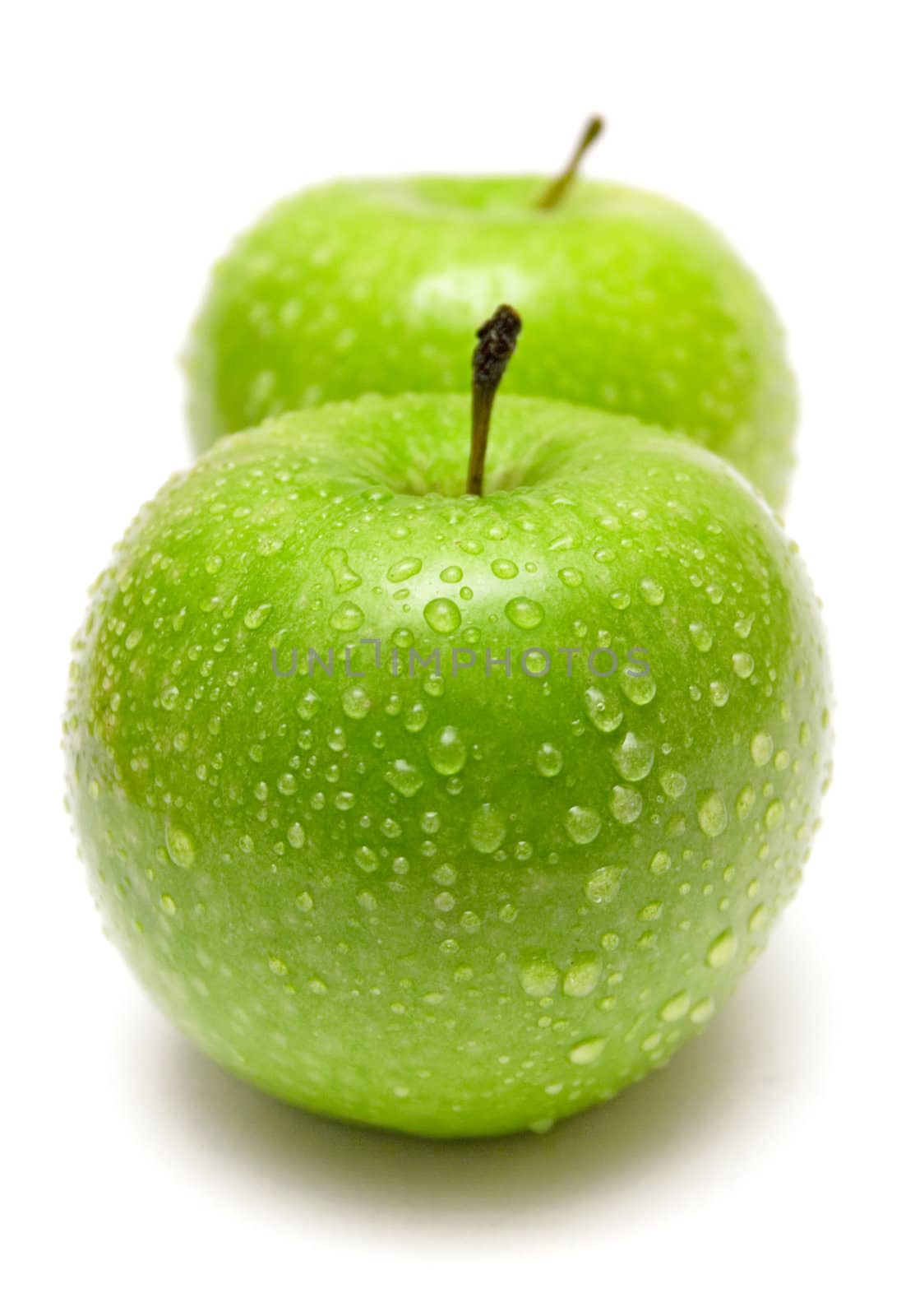 Two Green Apples in a Row by winterling