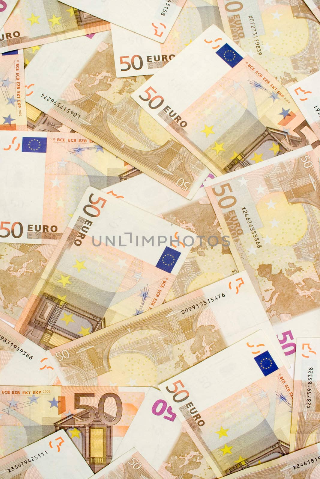 Fifty Euro Banknotes by winterling