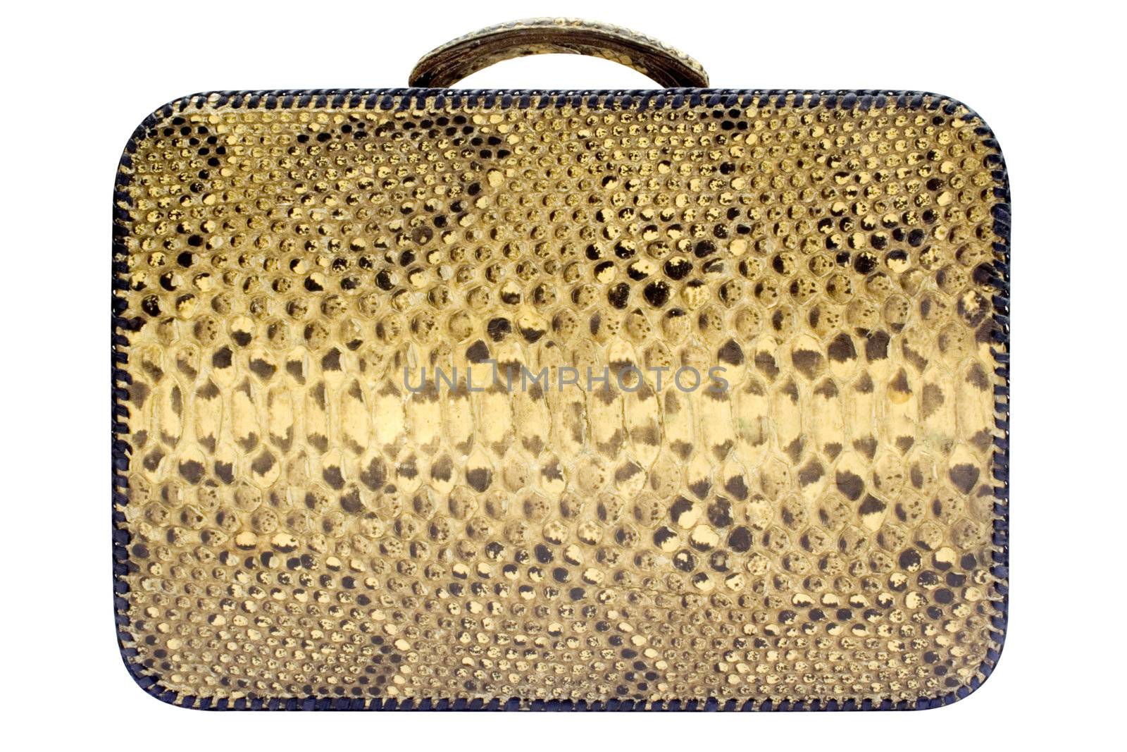 Exotic baggage isolated on white. File contains clipping path.