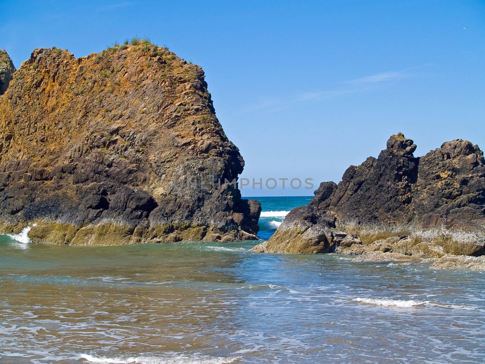 Rugged Rocky Beach on the Oregon Coast