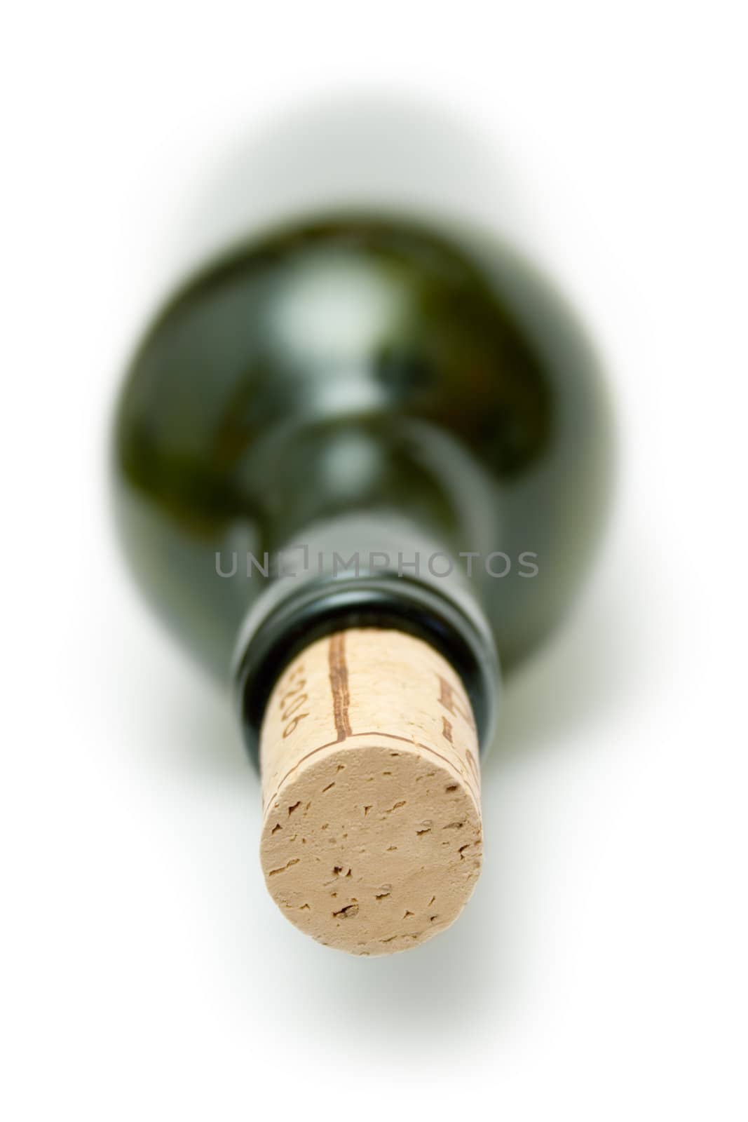 Corked Green Wine Bottle by winterling