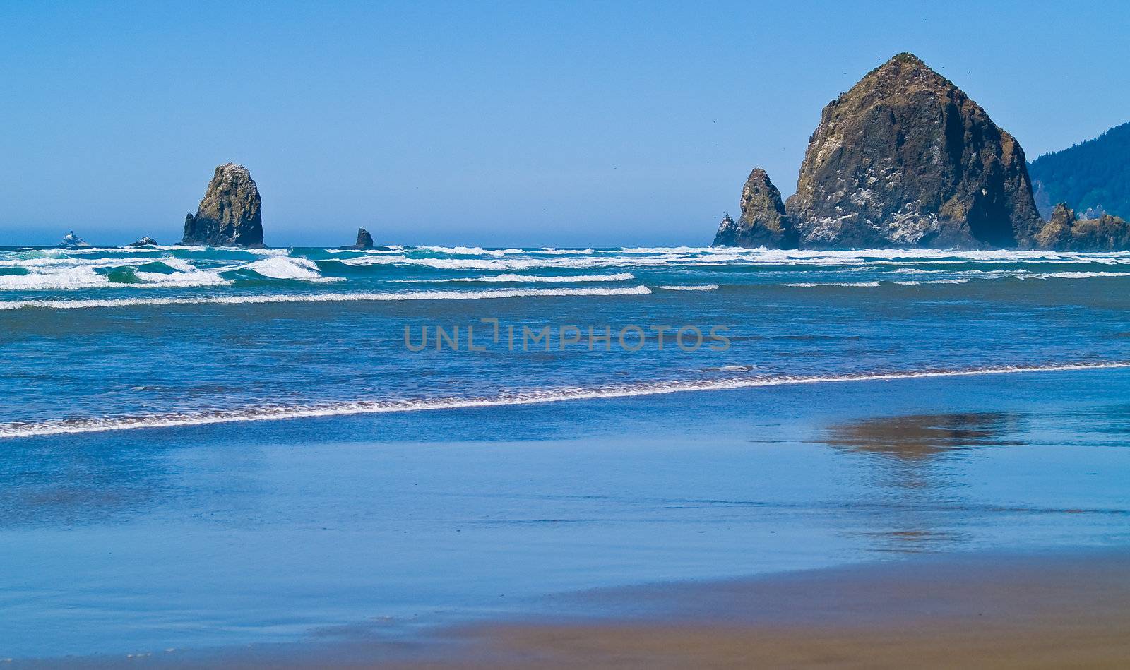 Rugged Rocky Beach on the Oregon Coast featuring Haystack Rock