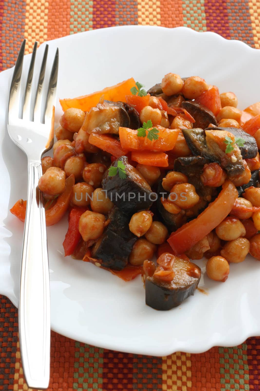 chickpea with eggplant by nataliamylova