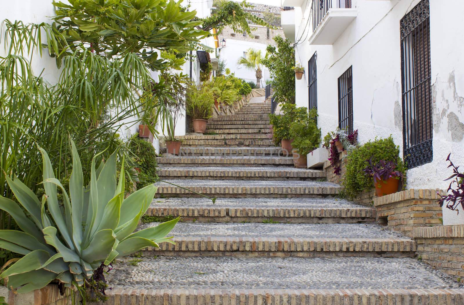 Street in Salobrena, Andalusia, Spain