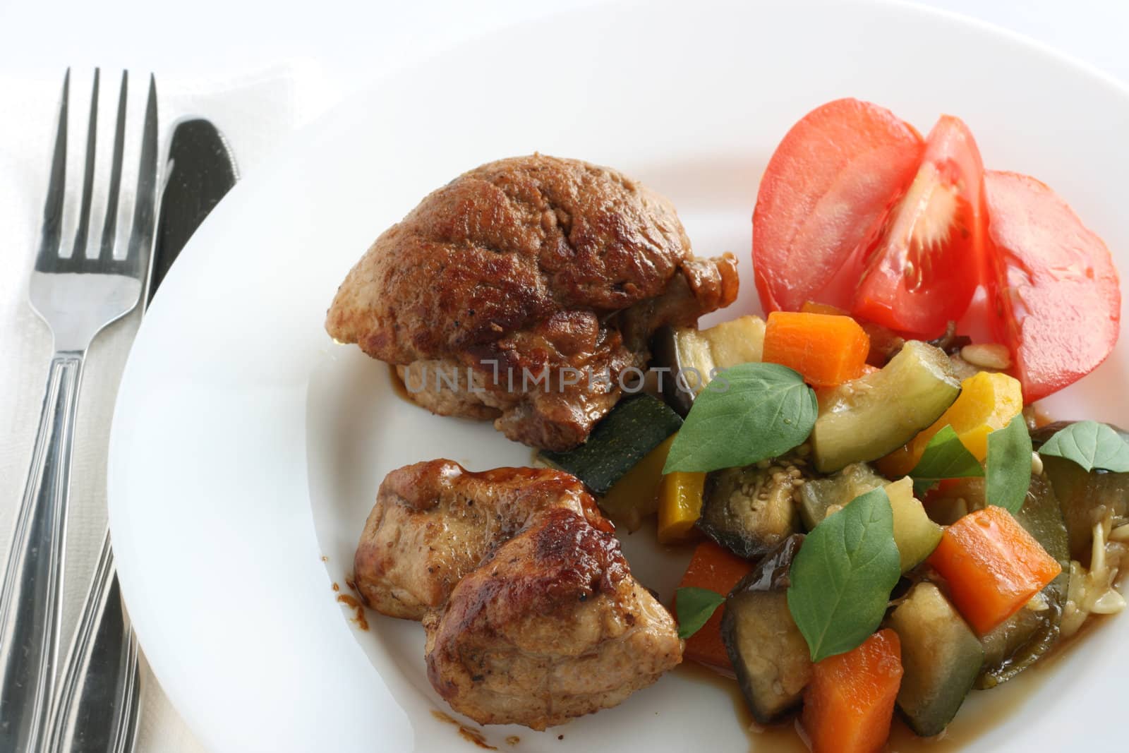 fried pork with vegetables