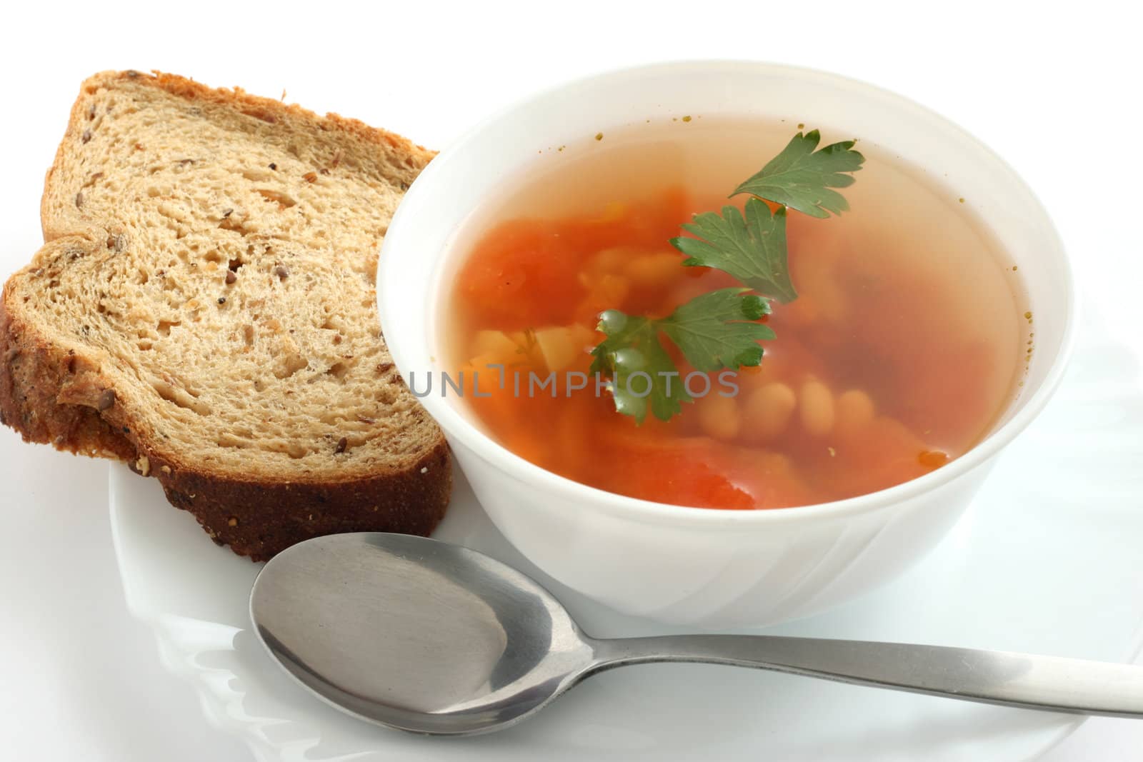 vegetable soup with bread by nataliamylova
