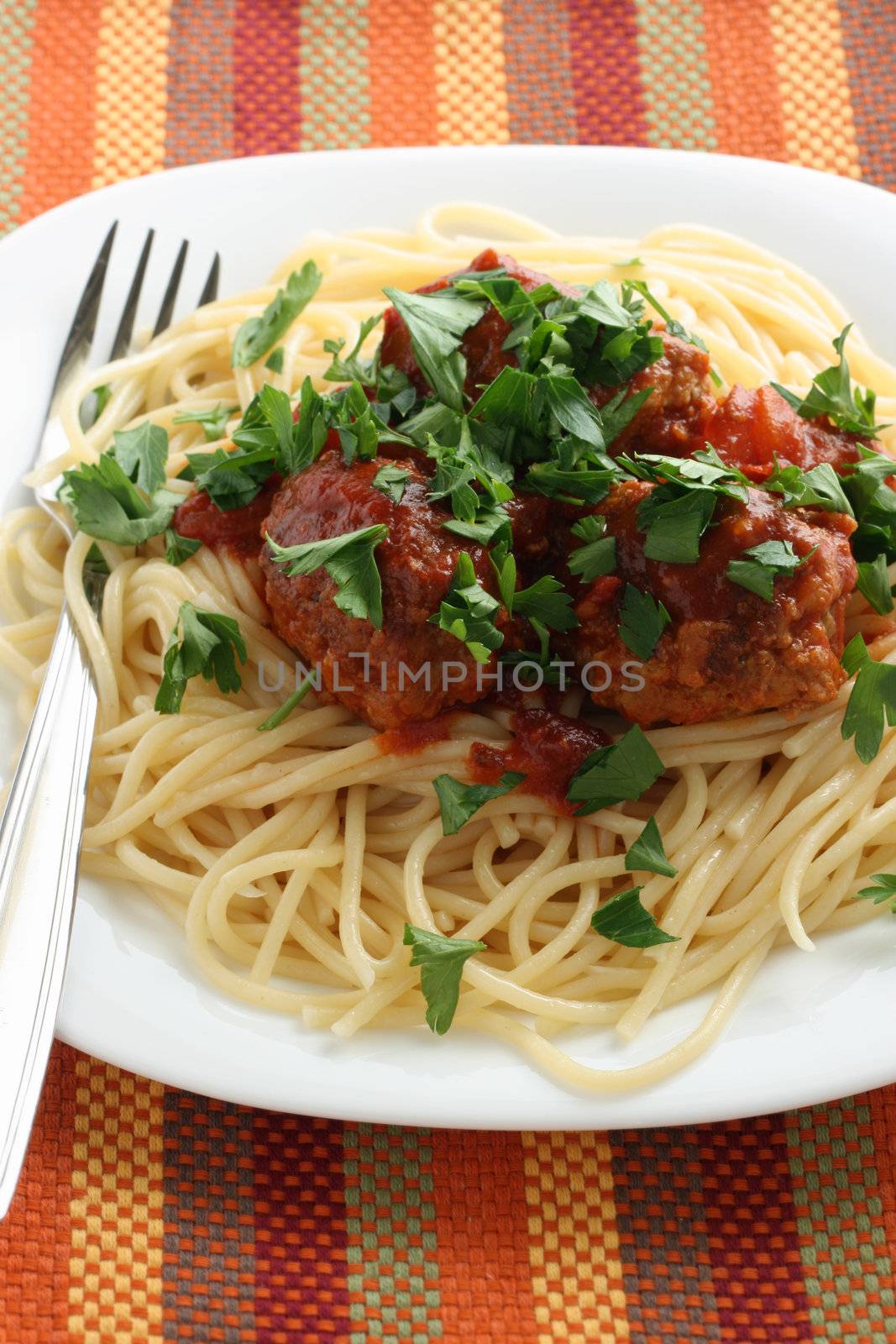 spaghetti with meatballs