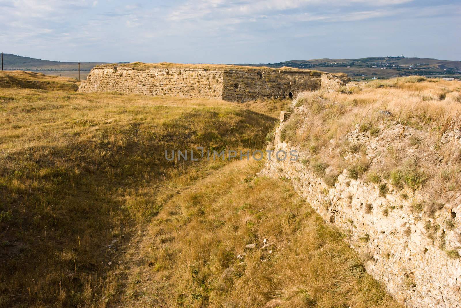 ancient series: archeological dig of very old ruins