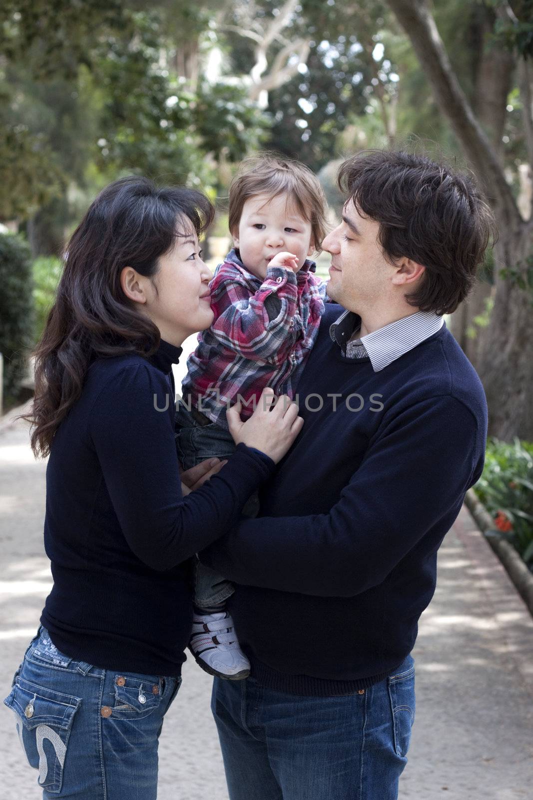 Mixed race asian caucasian family by annems