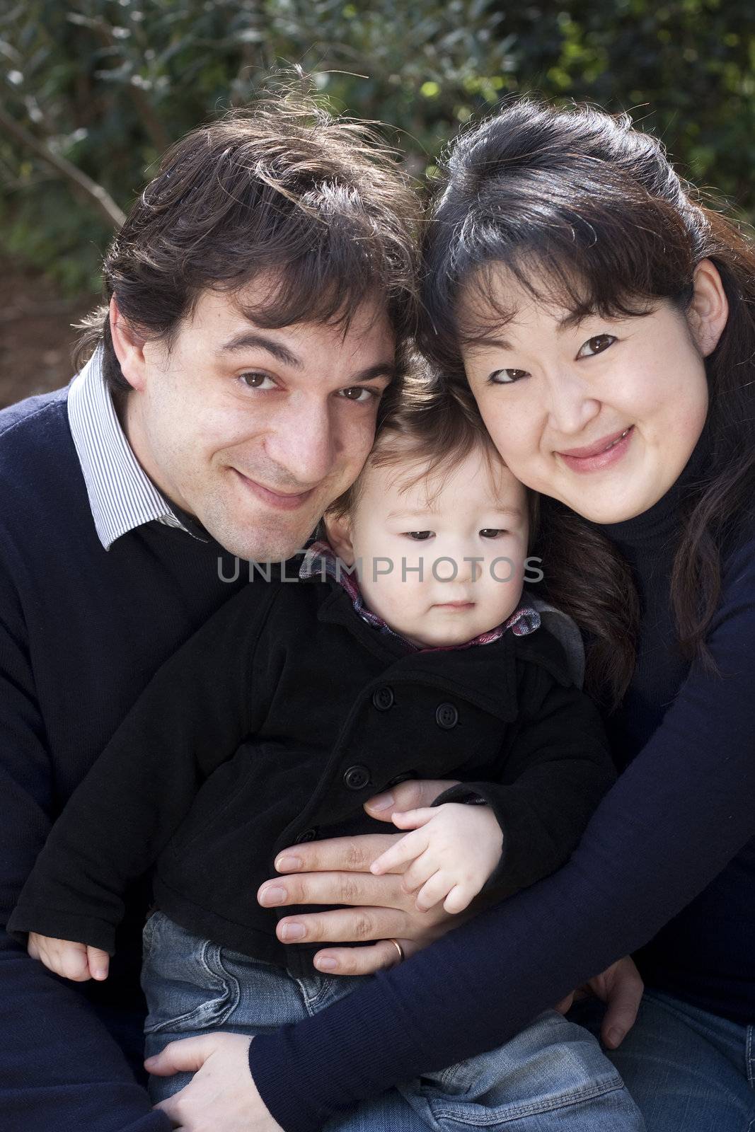 Mixed race asian caucasian family by annems
