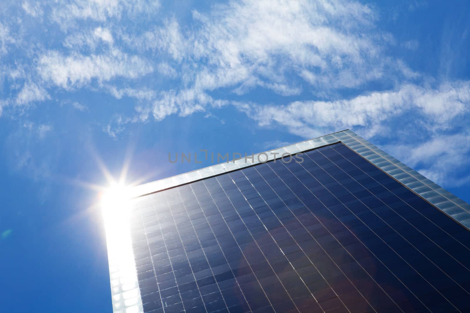 business building and blue sky by vsurkov