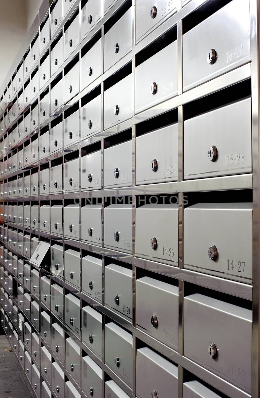 metallic mailbox array tidy by jackq