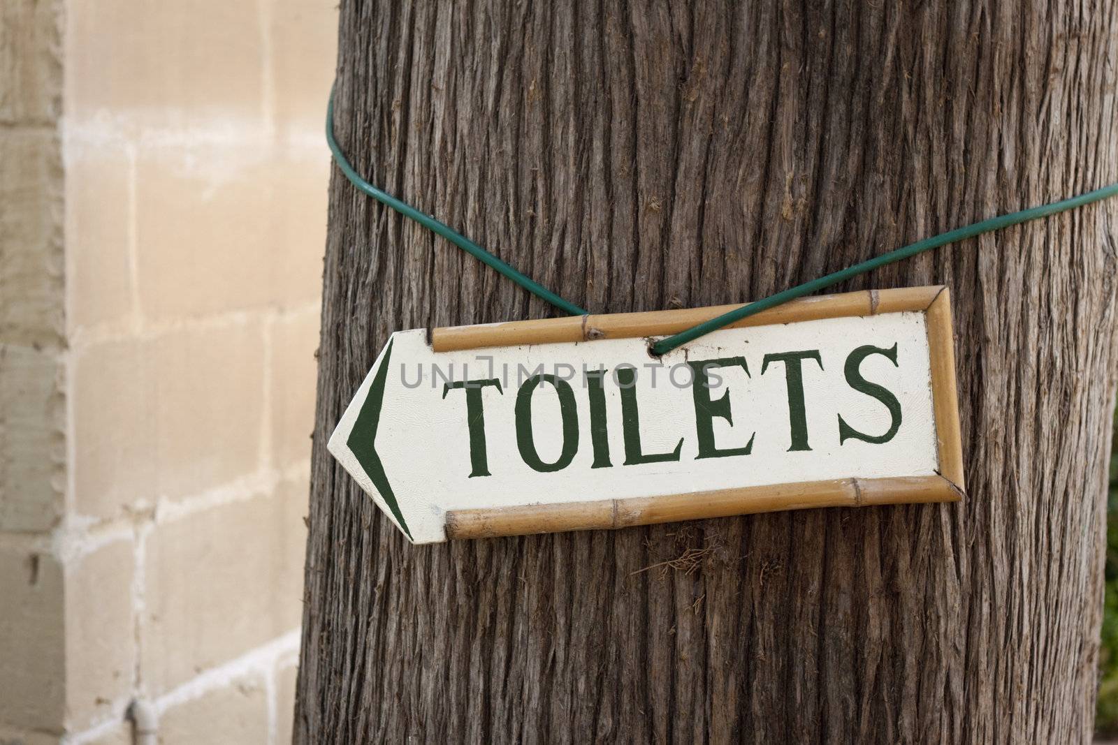 Sign for toilet by annems