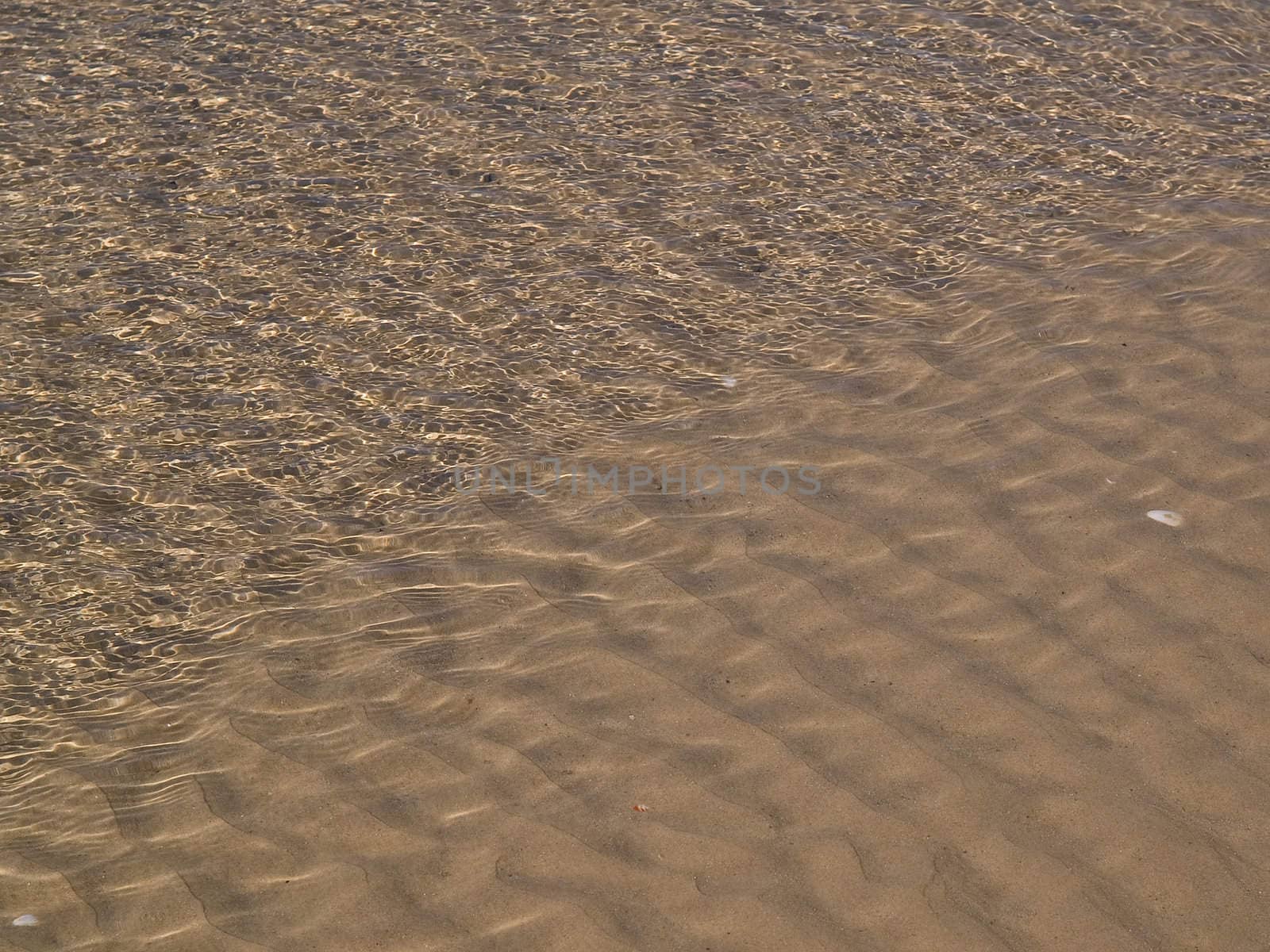 Beach fine sand and clear sea water great summer vacation background