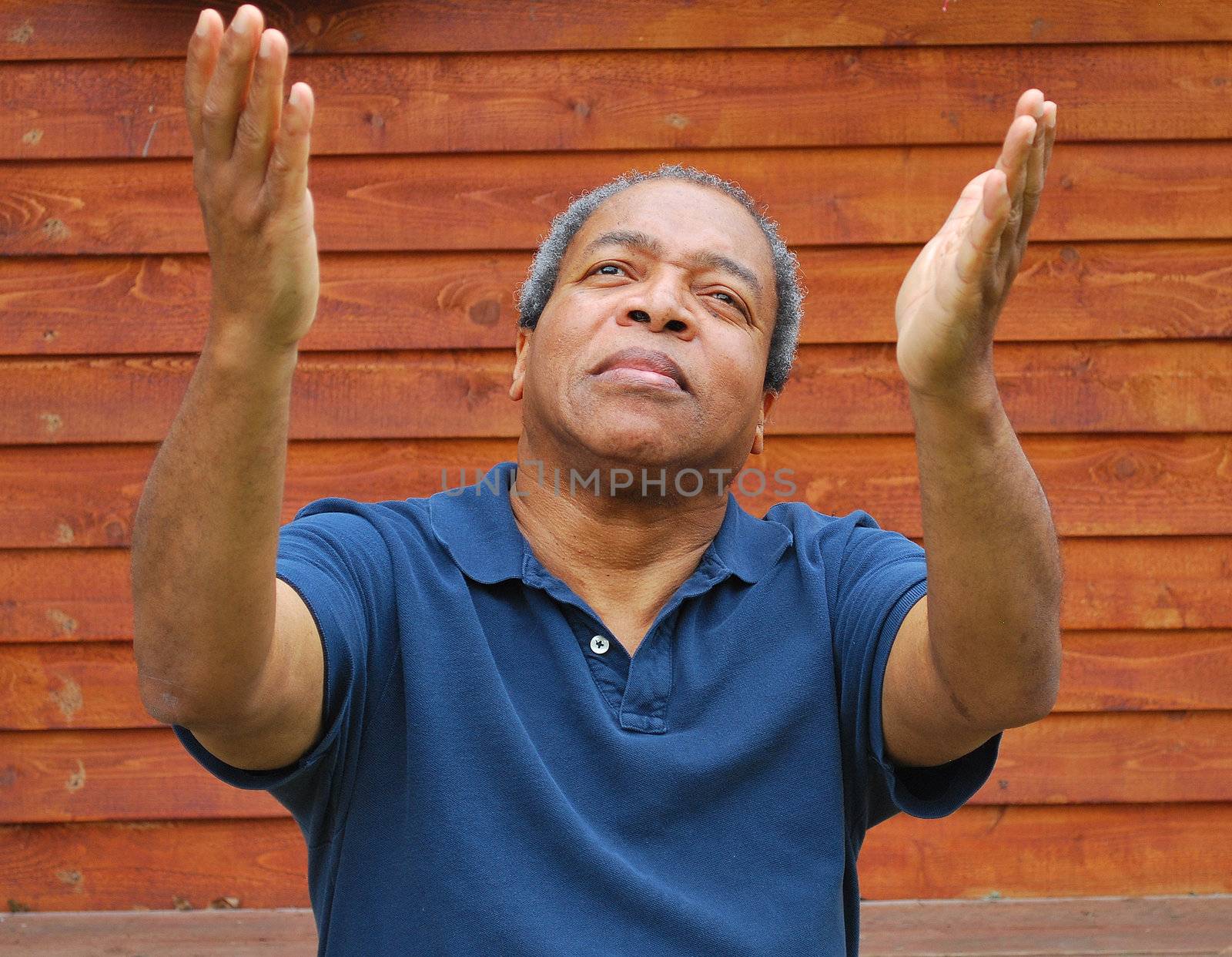 African american male expressions outdoors.