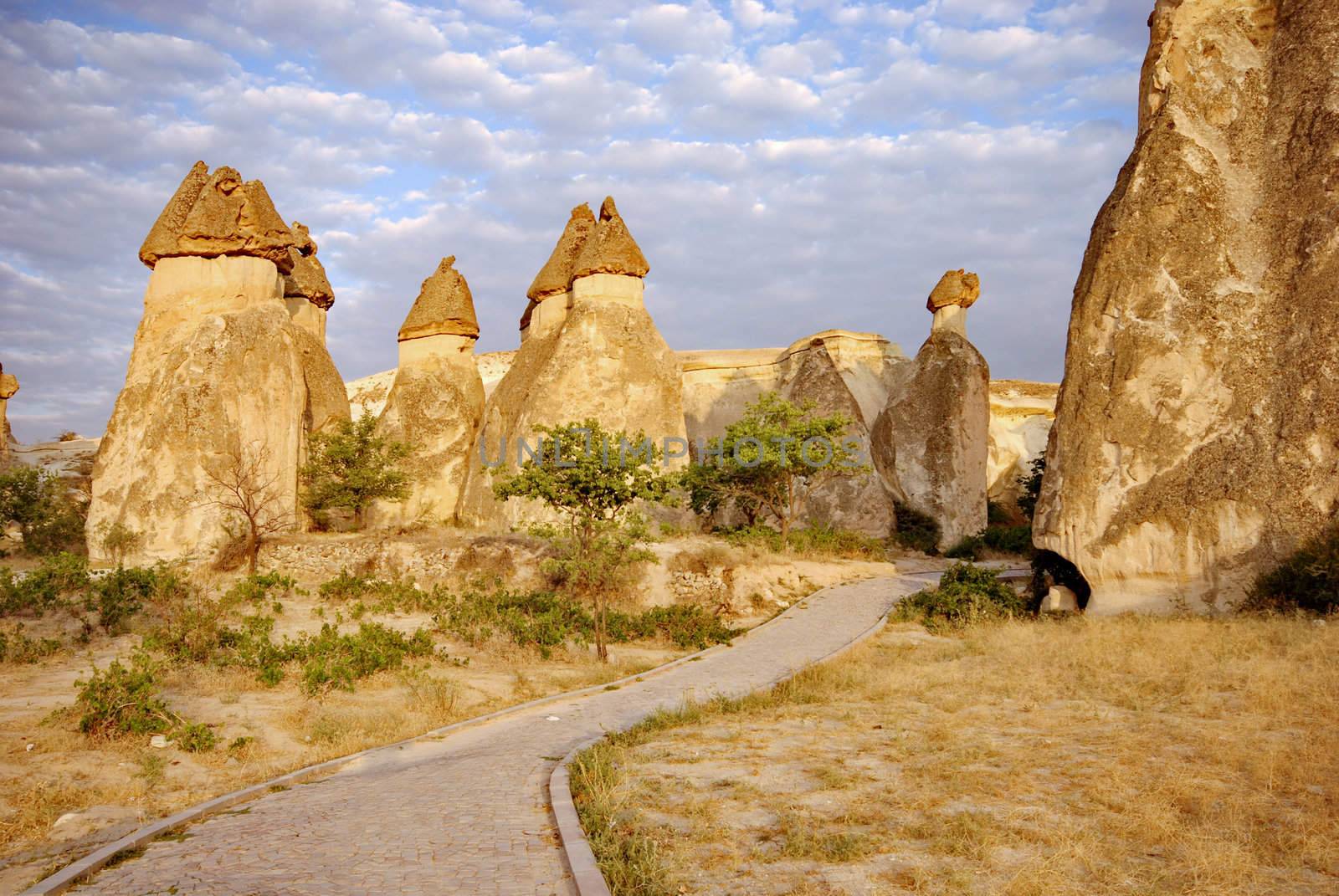 Amazing stone formations, Cappadocia, Turkey