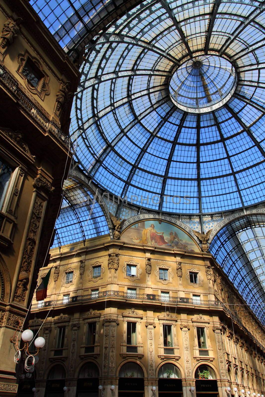 Glass gallery - Galleria Vittorio Emanuele - Milan - Italy  by mariusz_prusaczyk