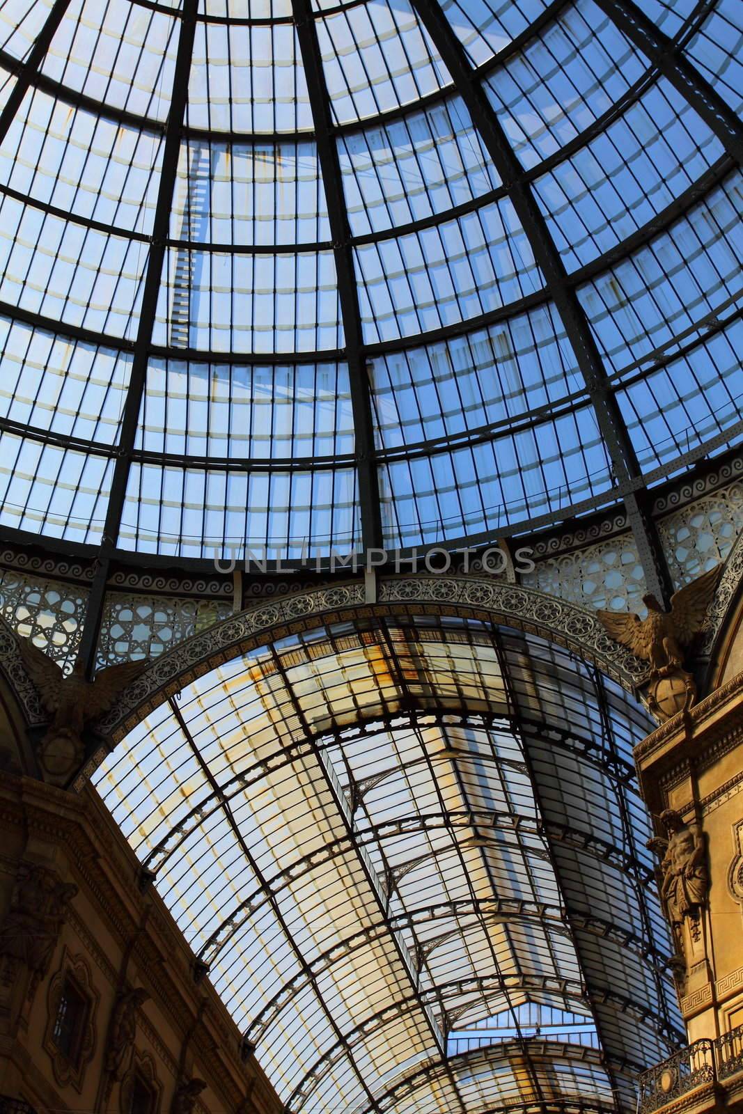 Glass gallery - Galleria Vittorio Emanuele - Milan - Italy 