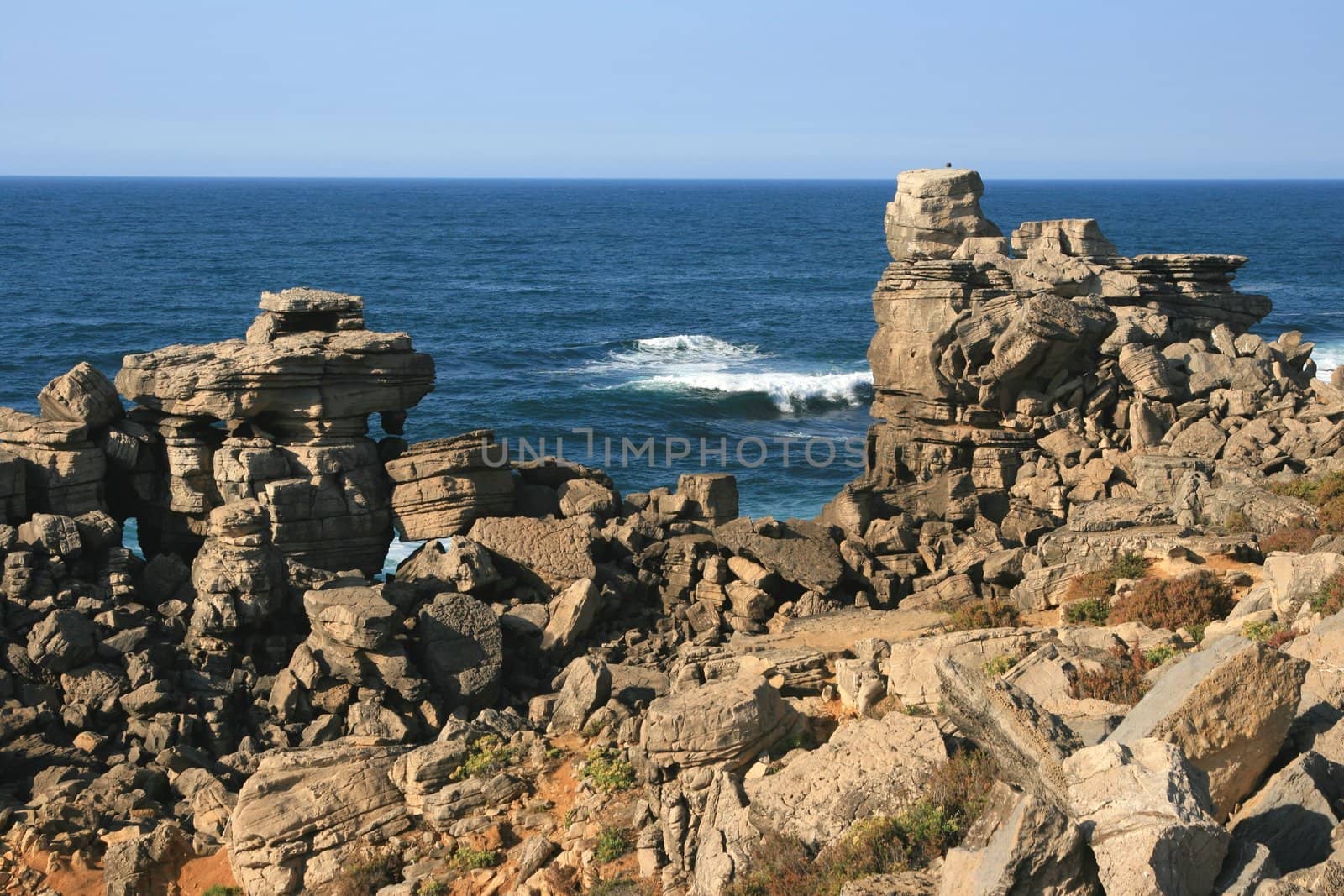 View on rocks and ocean by nataliamylova