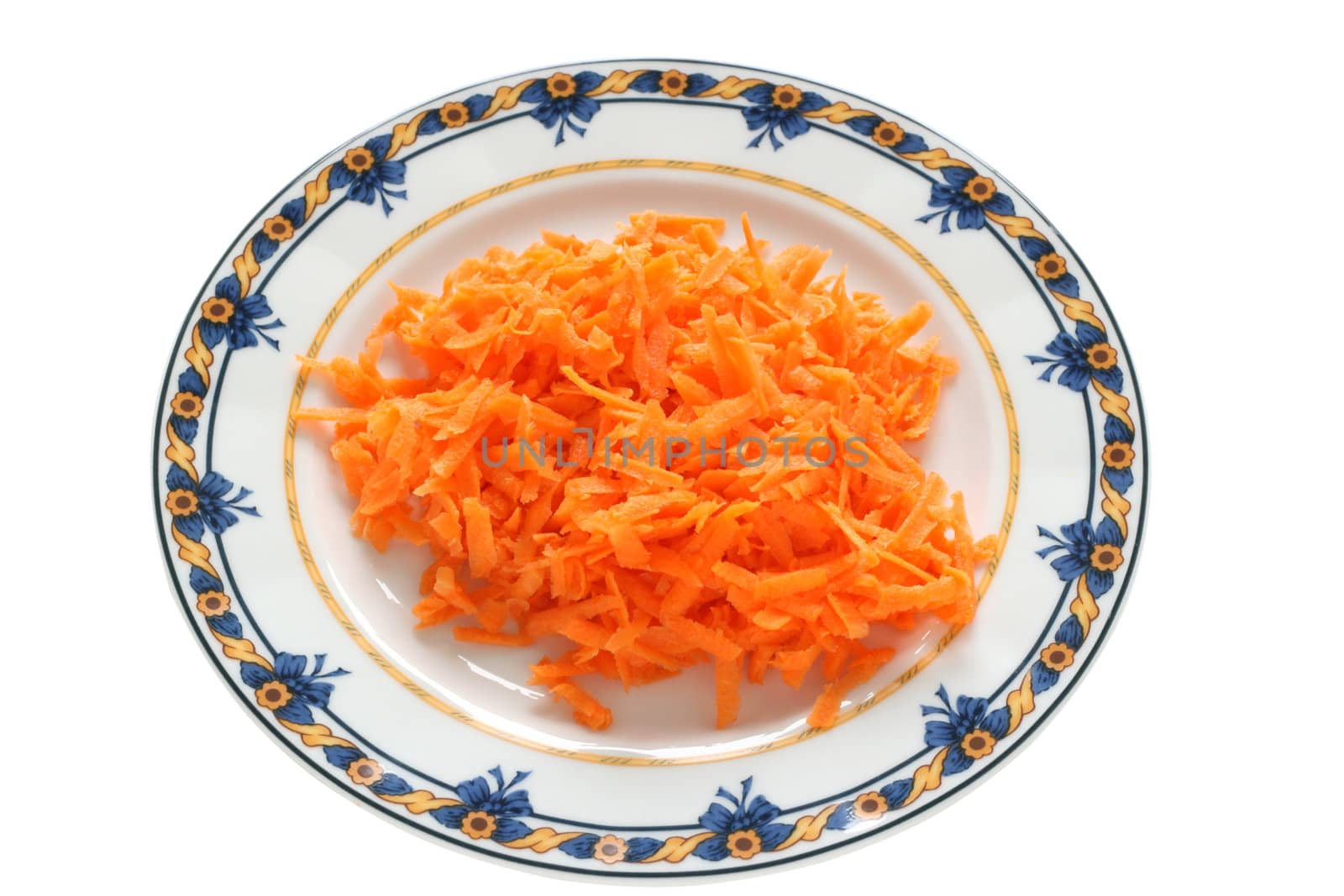 carrot salad on plate by nataliamylova