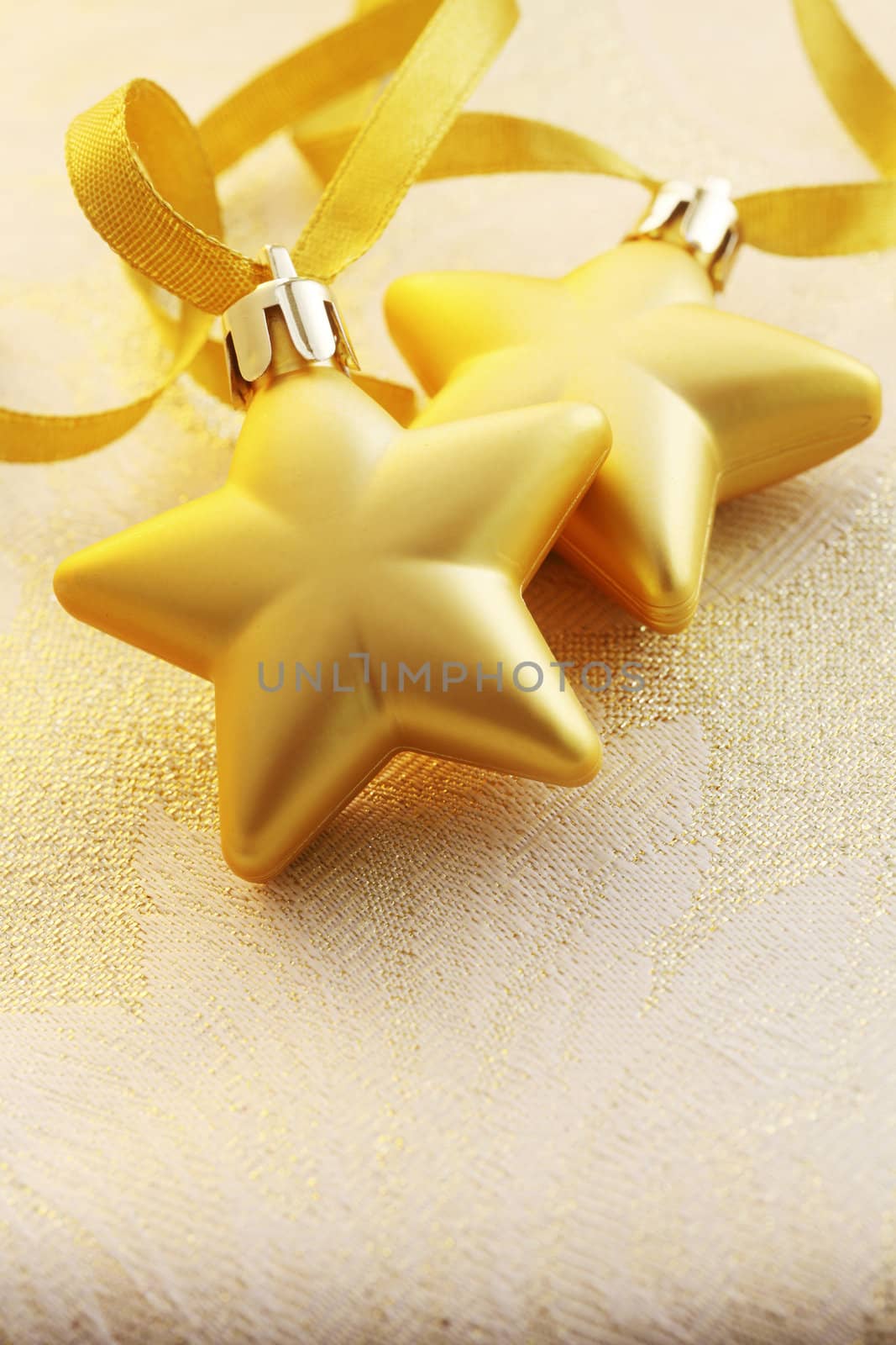 christmas ornamemnt of the golden star