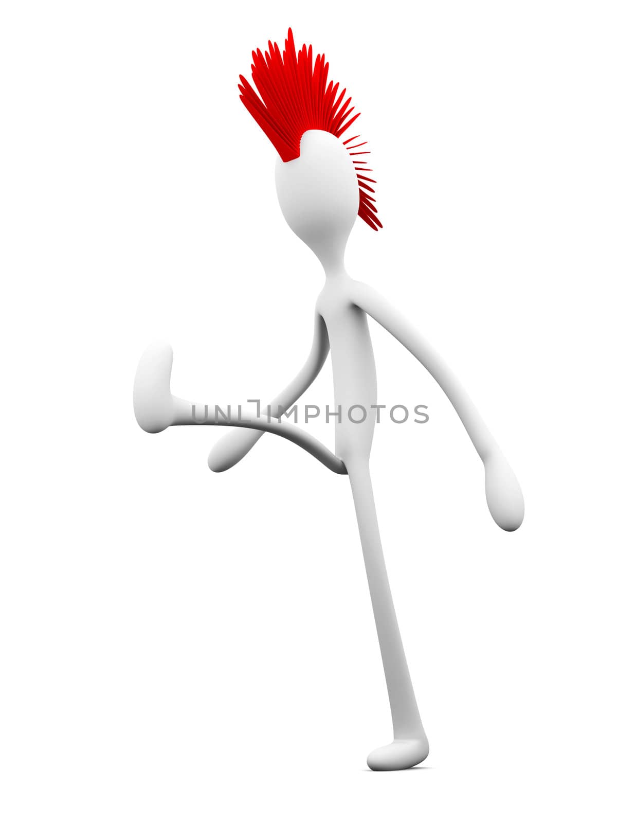 3D rendered Illustration. Isolated on white.