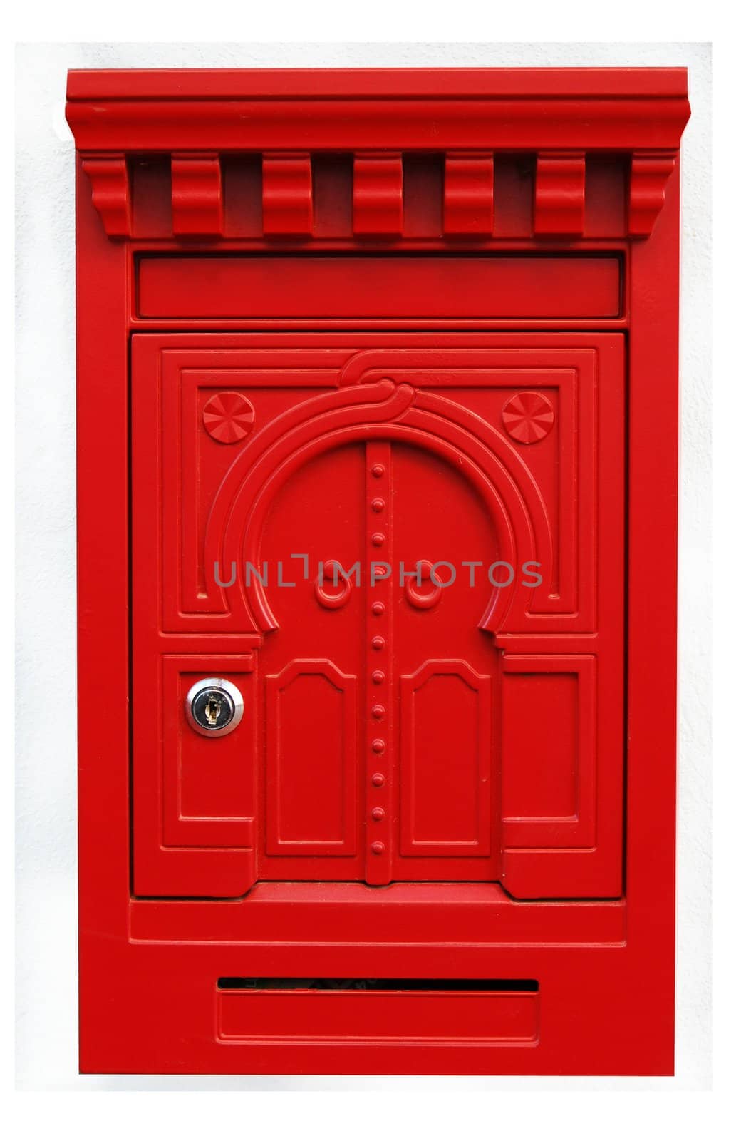 Red Mailbox front isolated by varbenov