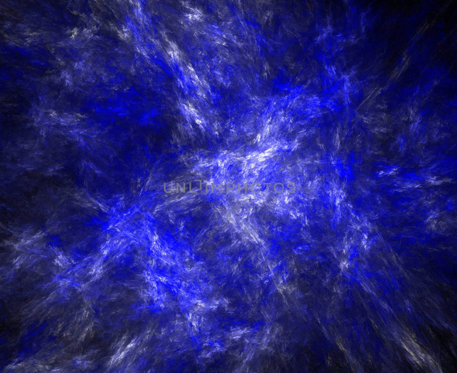 high res flame fractal forming a smooth darkblue sky background