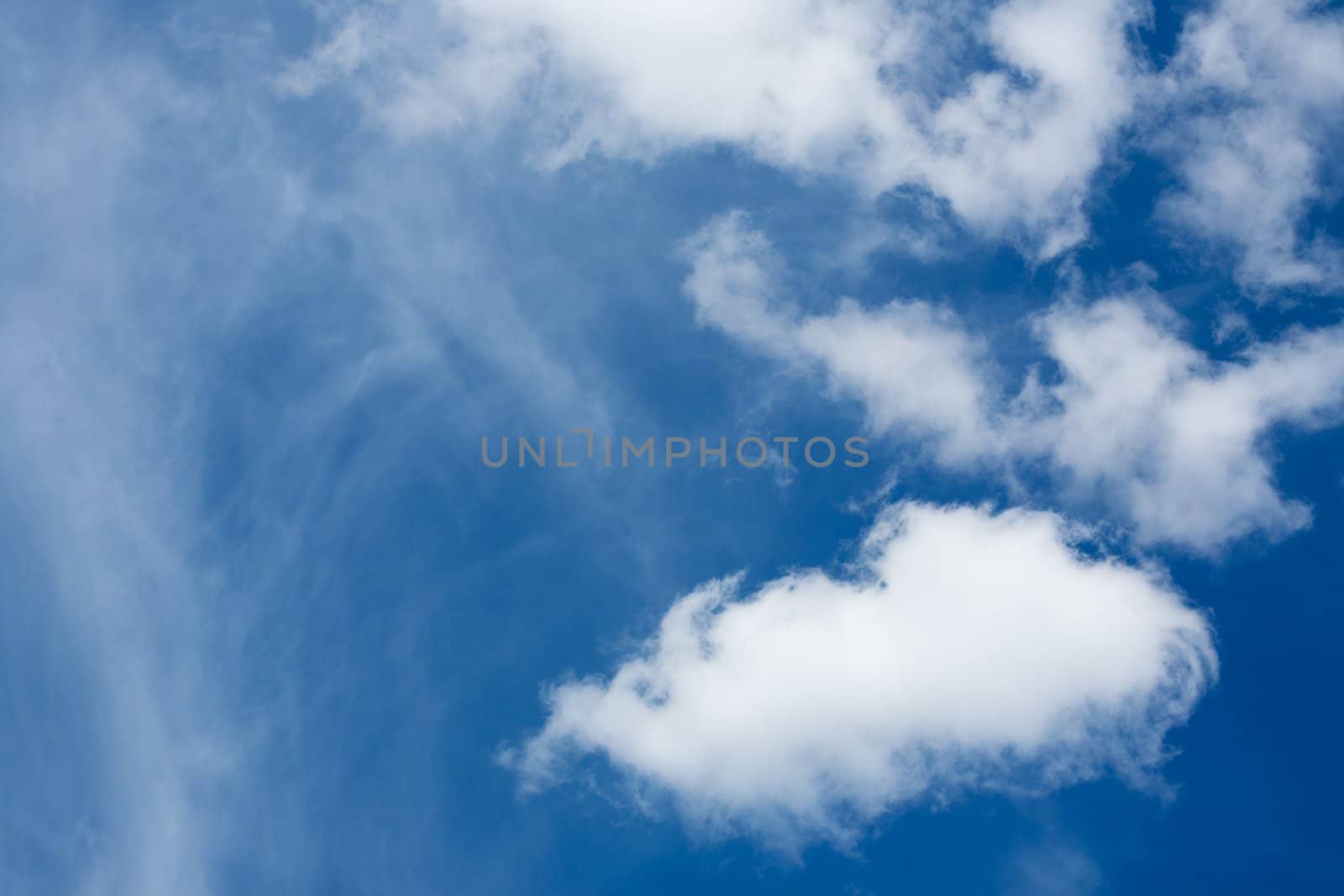 Summer sky with clouds, abstract background/