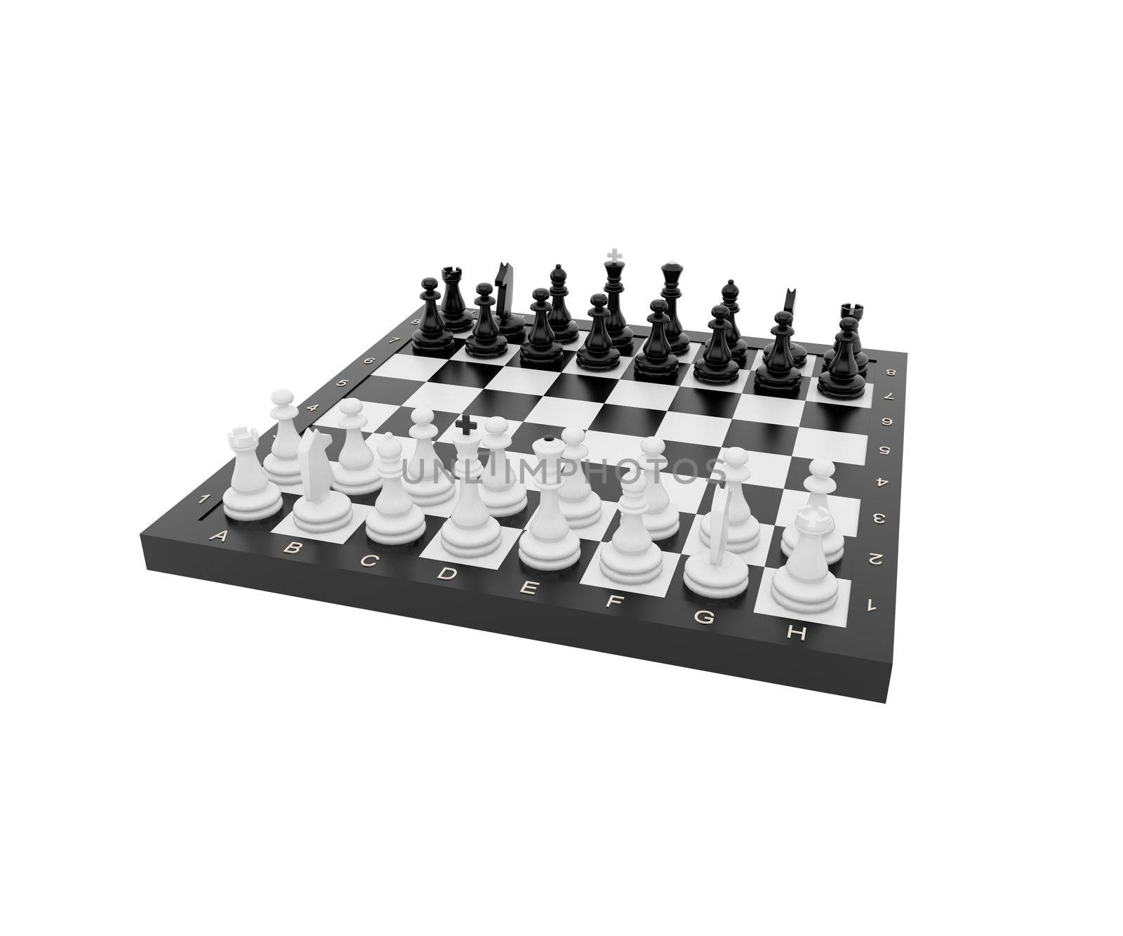 Plastic chess by rook