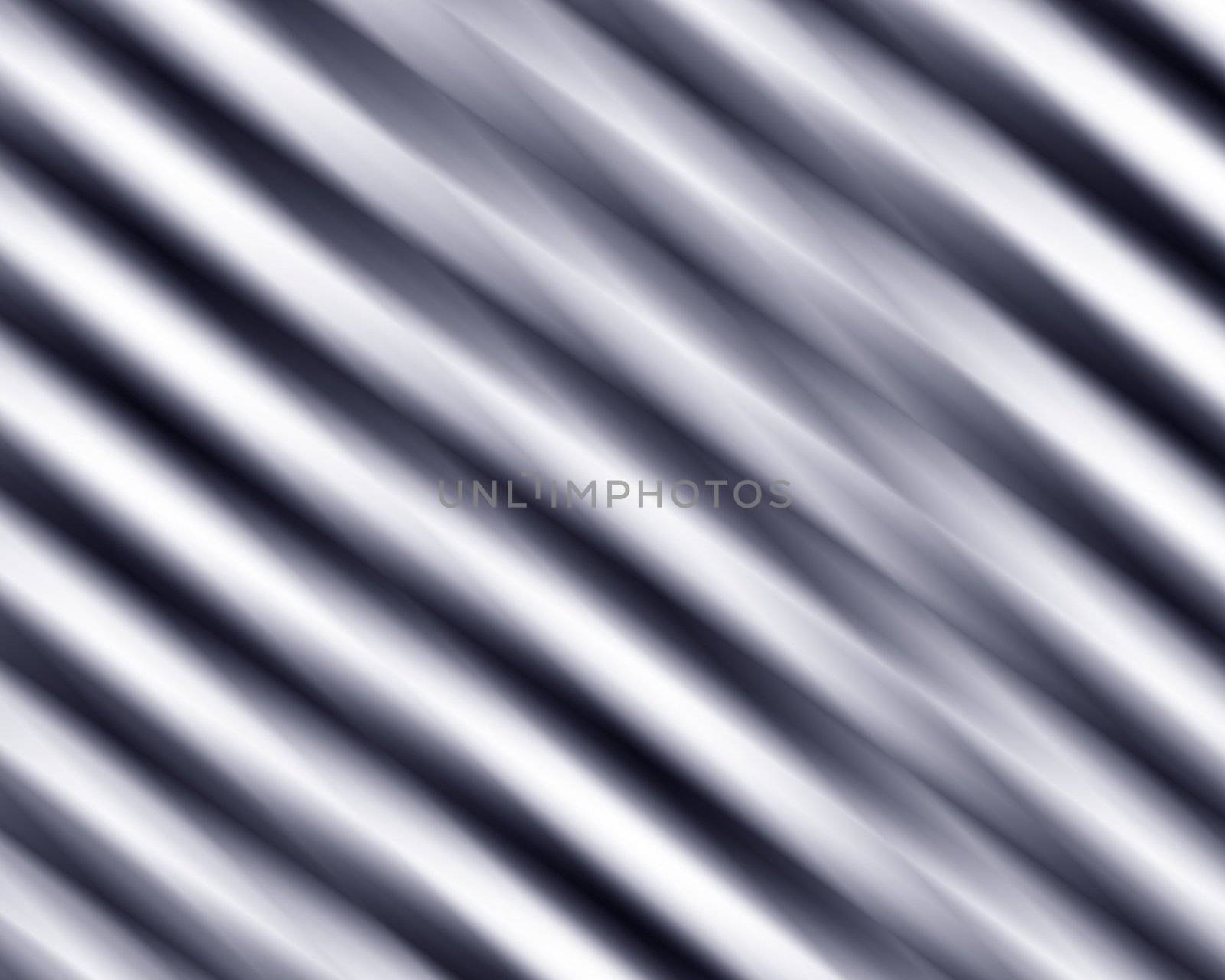 silver metallic background with diagonal stripes, bluish tint