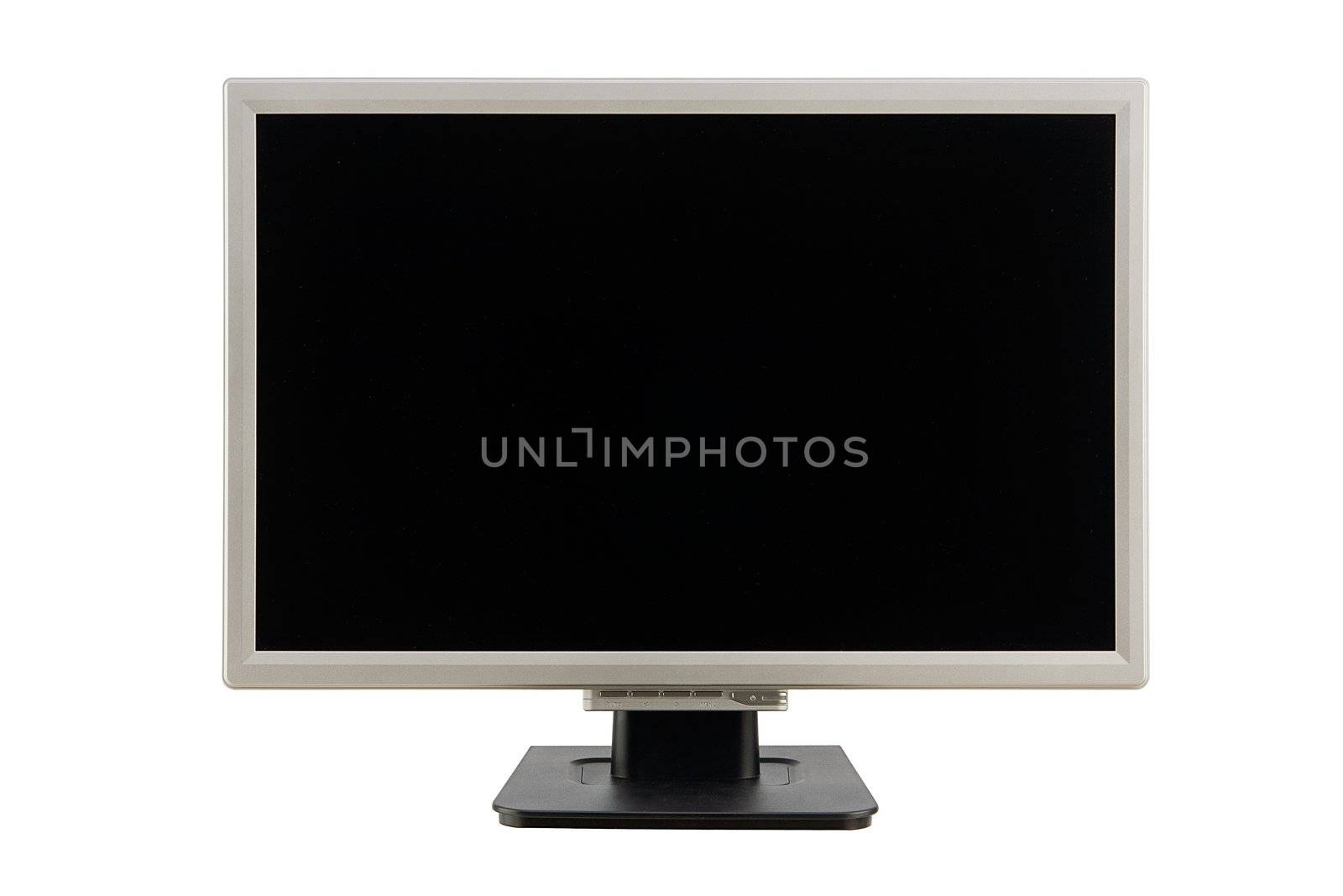 computer monitor on a white background (path)
