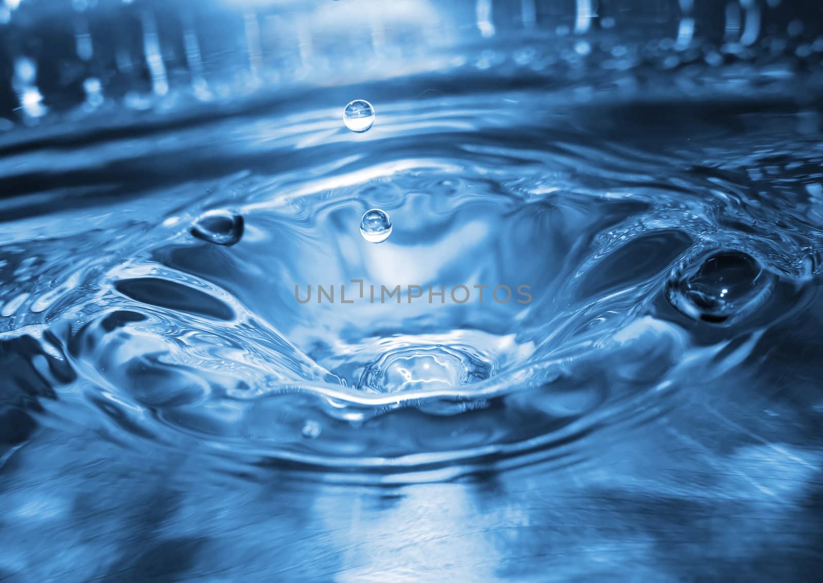 close shot of water drops