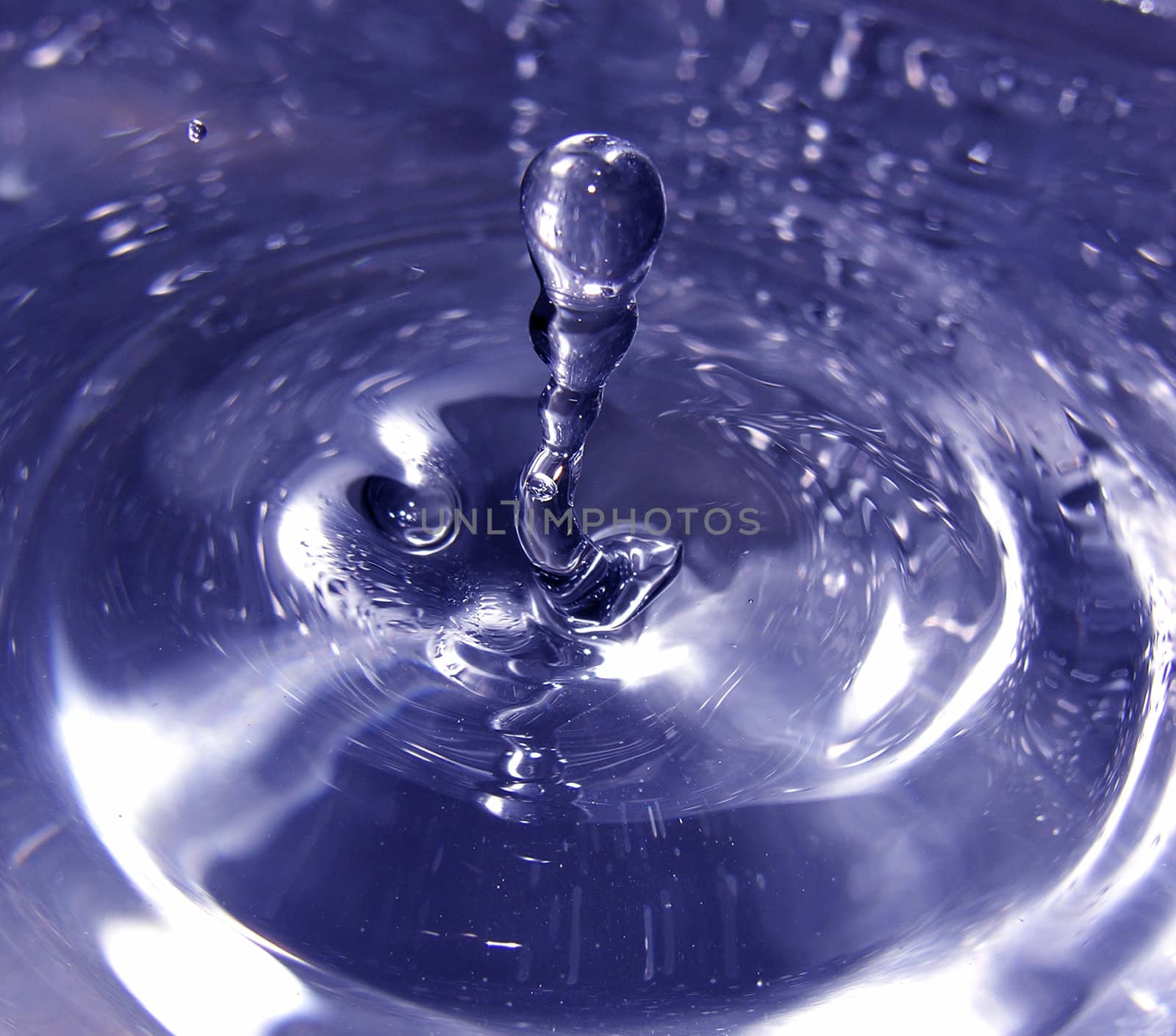 close shot of water drops