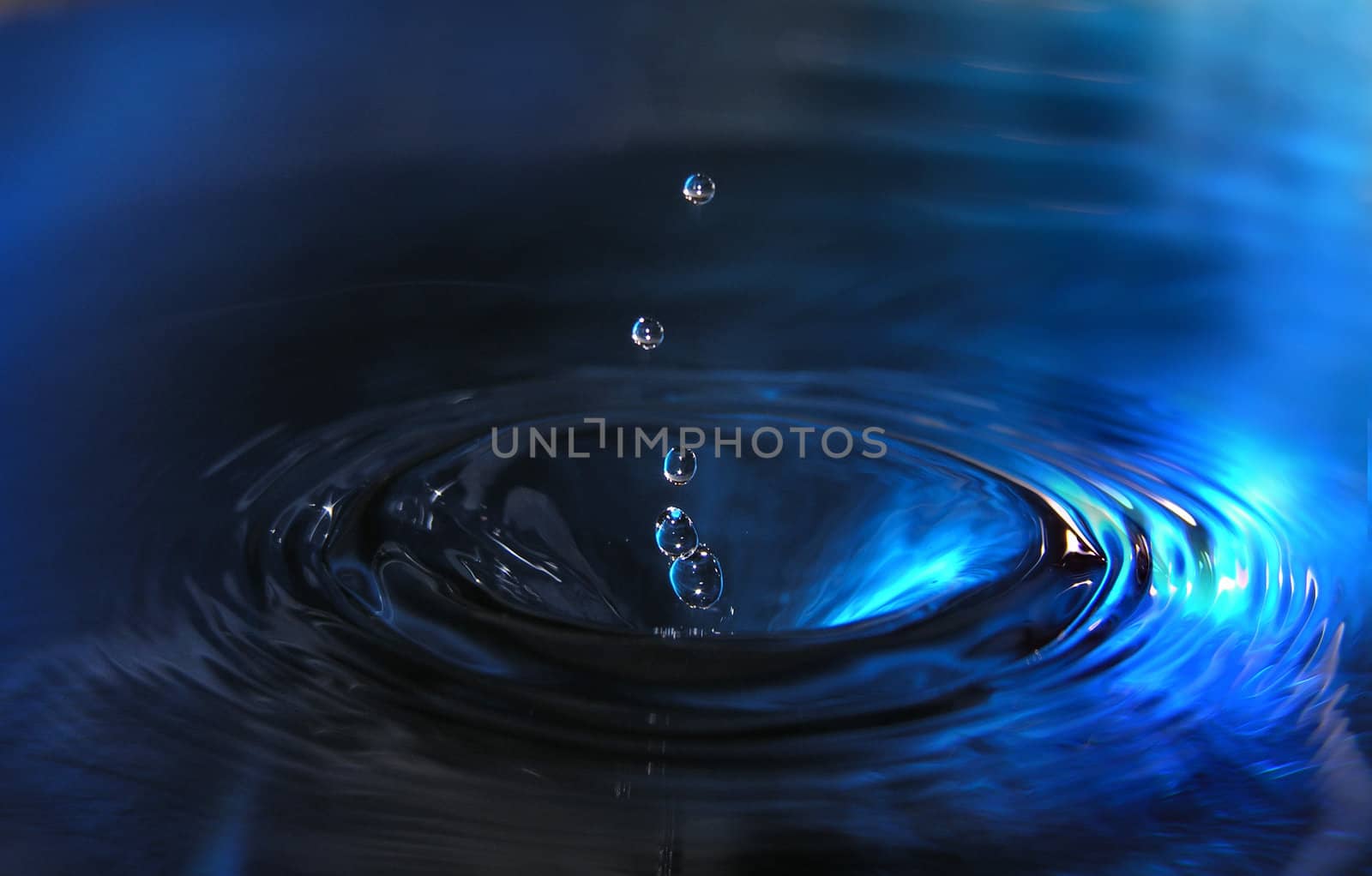 close shot of water drops