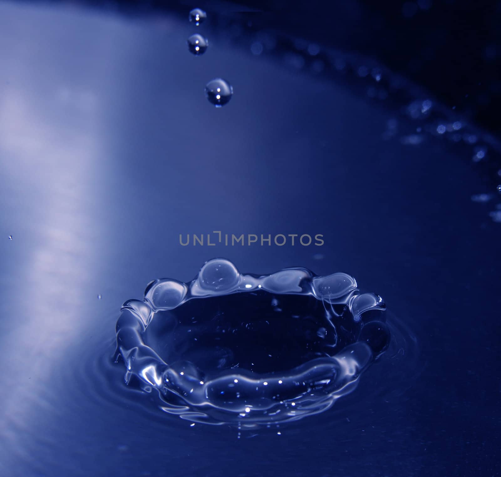 close shot of water drops