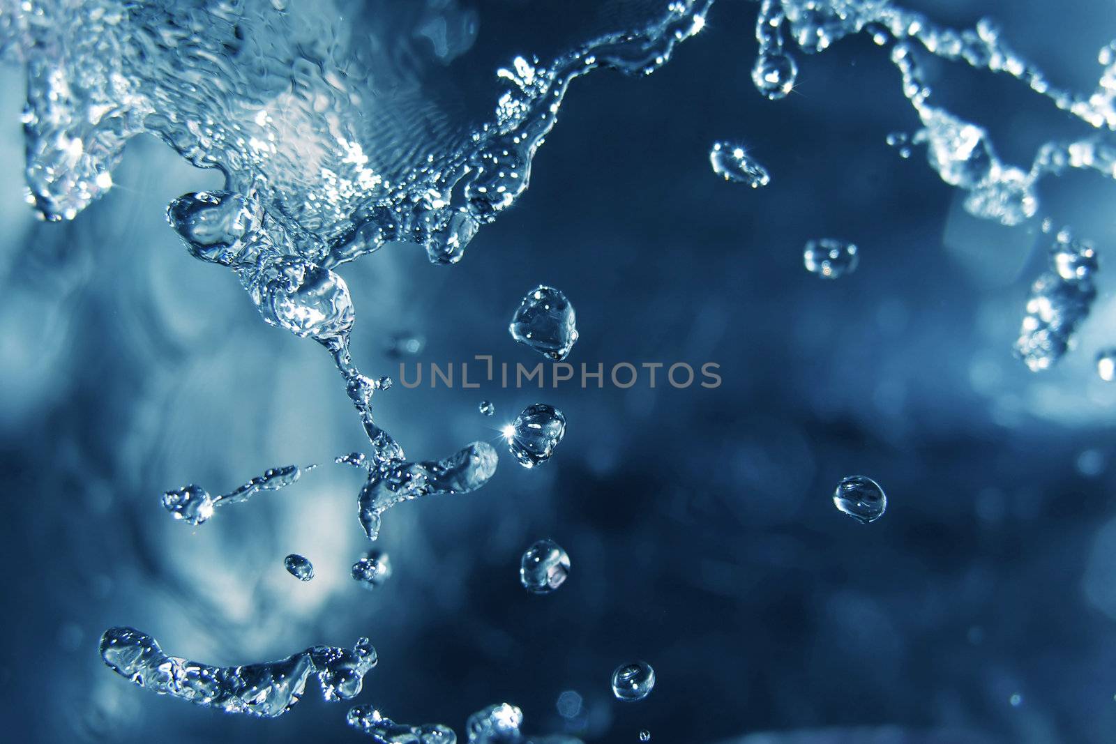 Close up shot of splashing water