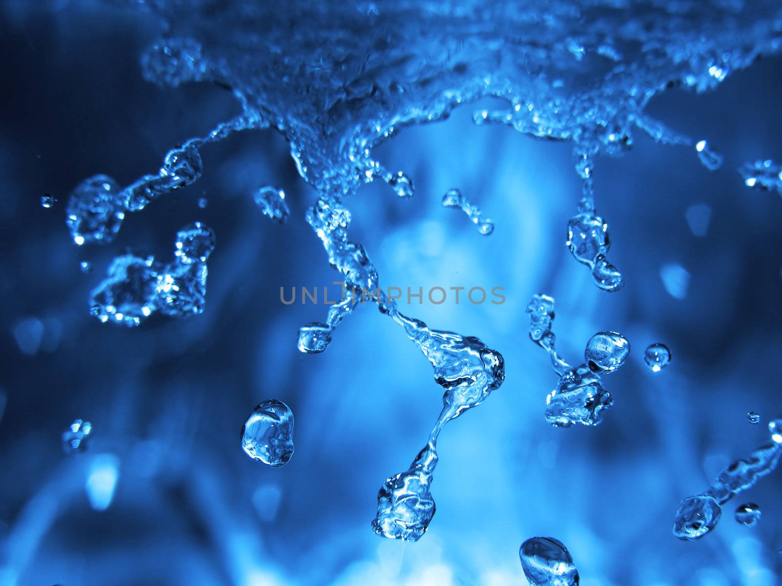 Abstract water splash