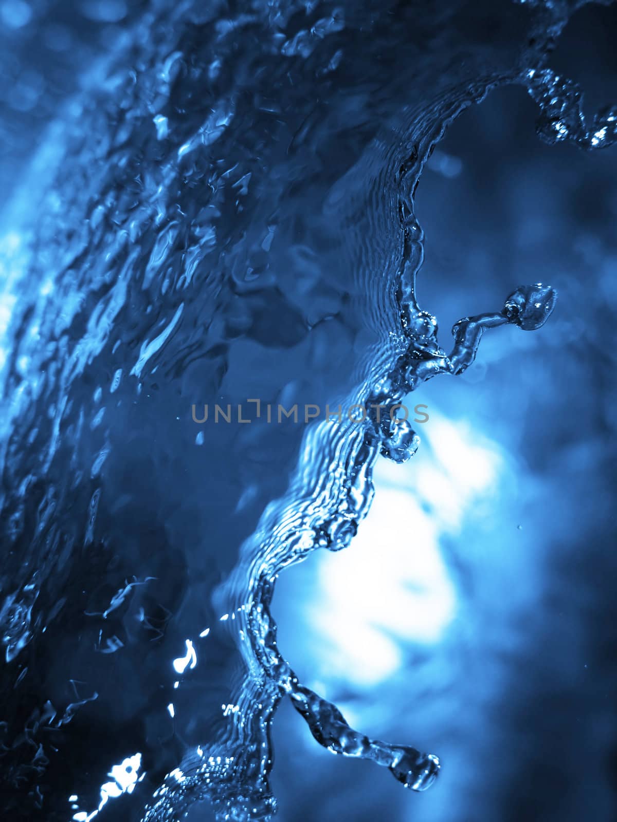 Abstract image of water splashing