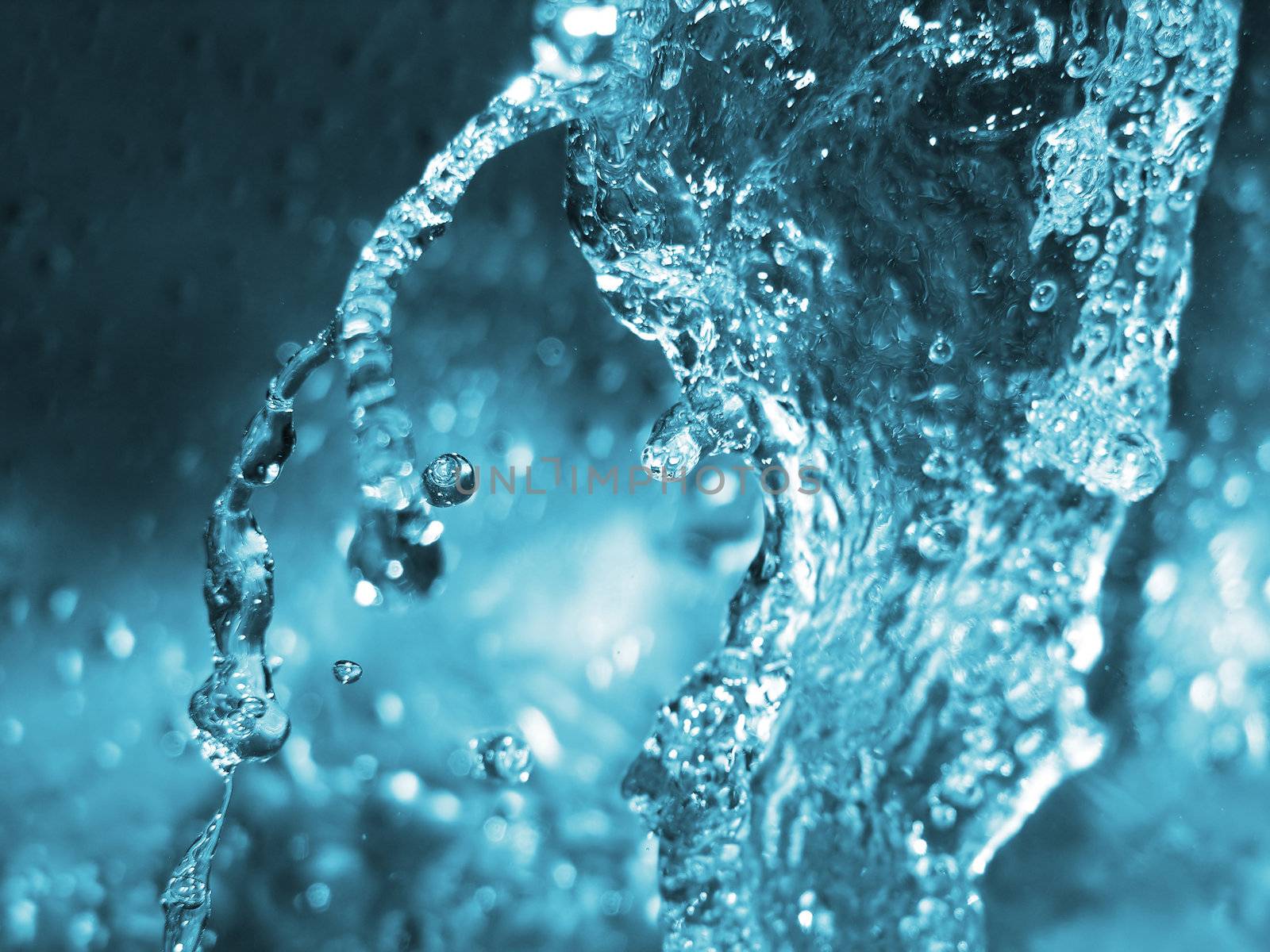 Abstract water splash