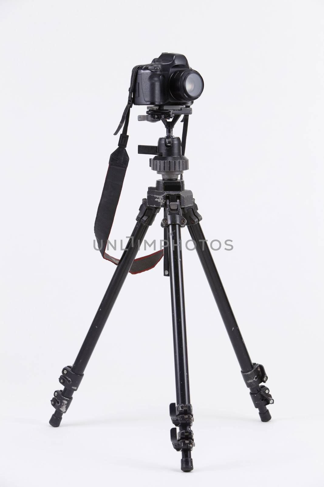 stock image of the camera mounting on the tripod