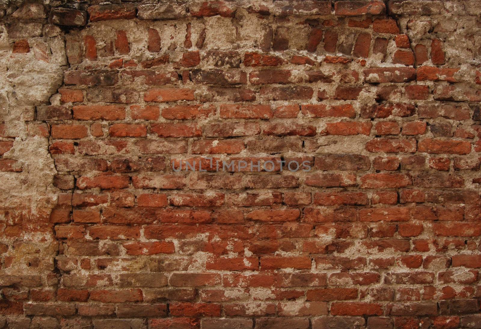 Old brick wall by varbenov