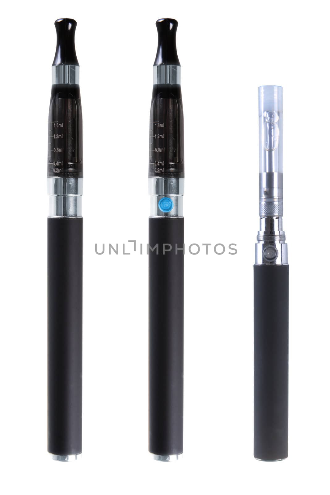 Electronic cigarettes isolated on white background