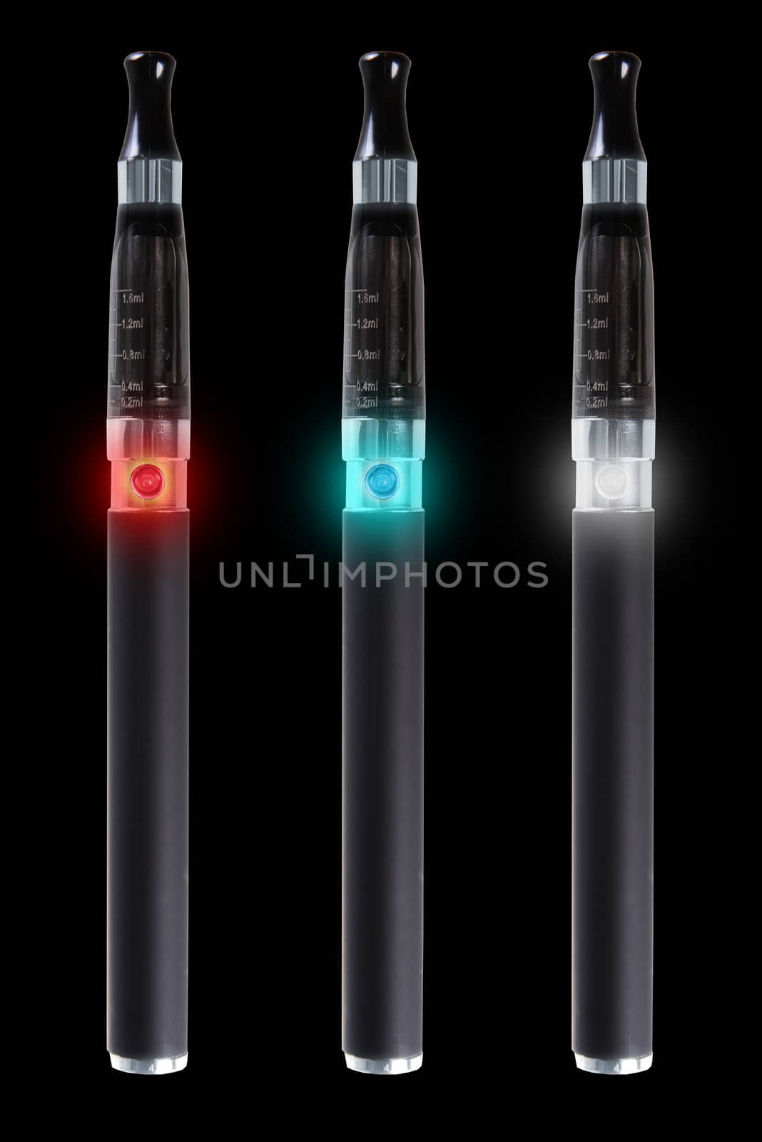 Electronic cigarettes isolated on white background